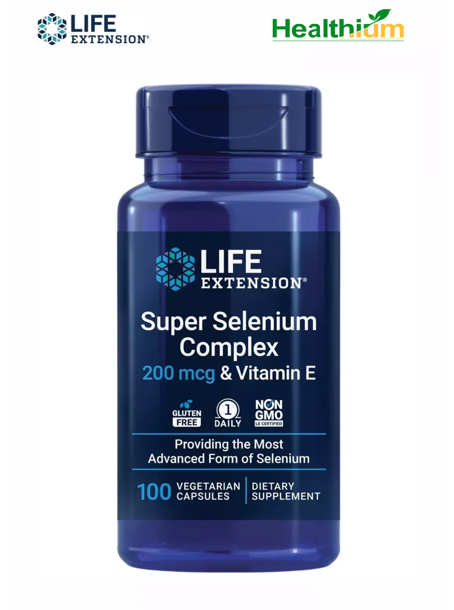 Life Extension Super Selenium Complex 200мкг & Vitamin E 100 капсул суперкомплекс селена 200 мкг с витамином E