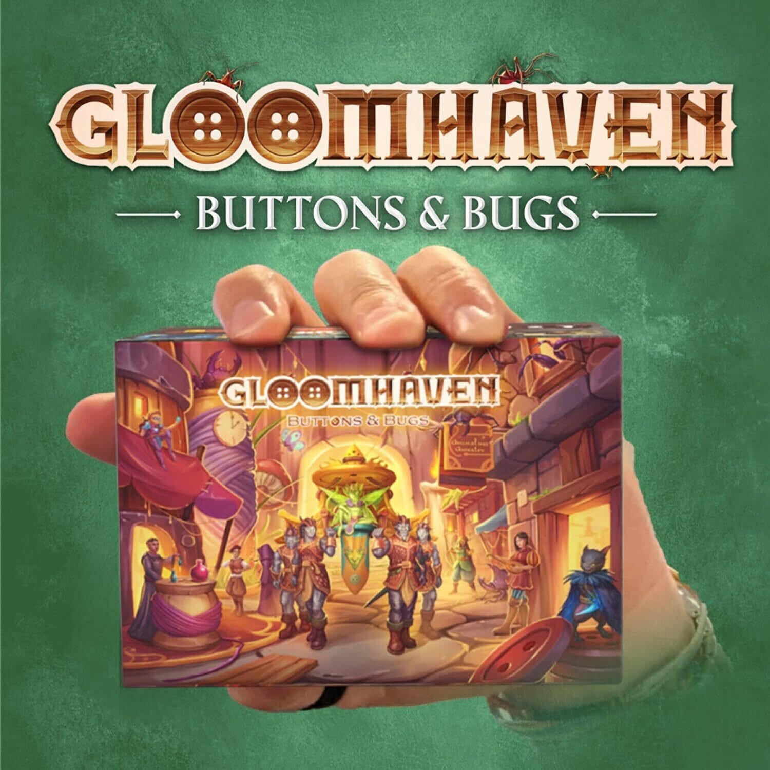 Настольная игра Gloomhaven. Buttons & Bugs / Мрачная гавань. Пуговицы и жуки на английском языке