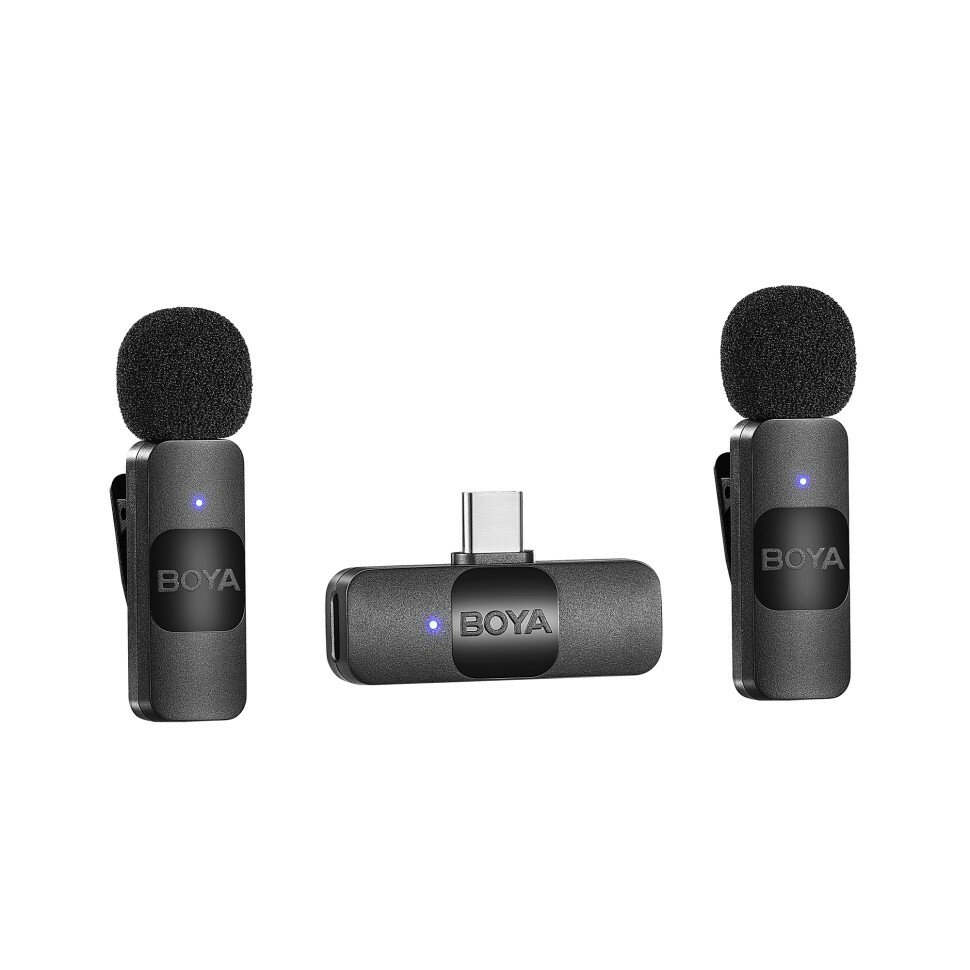 Компактный беспроводной микрофон BOYA BY-V20 с разъемом USB-C — фото 1