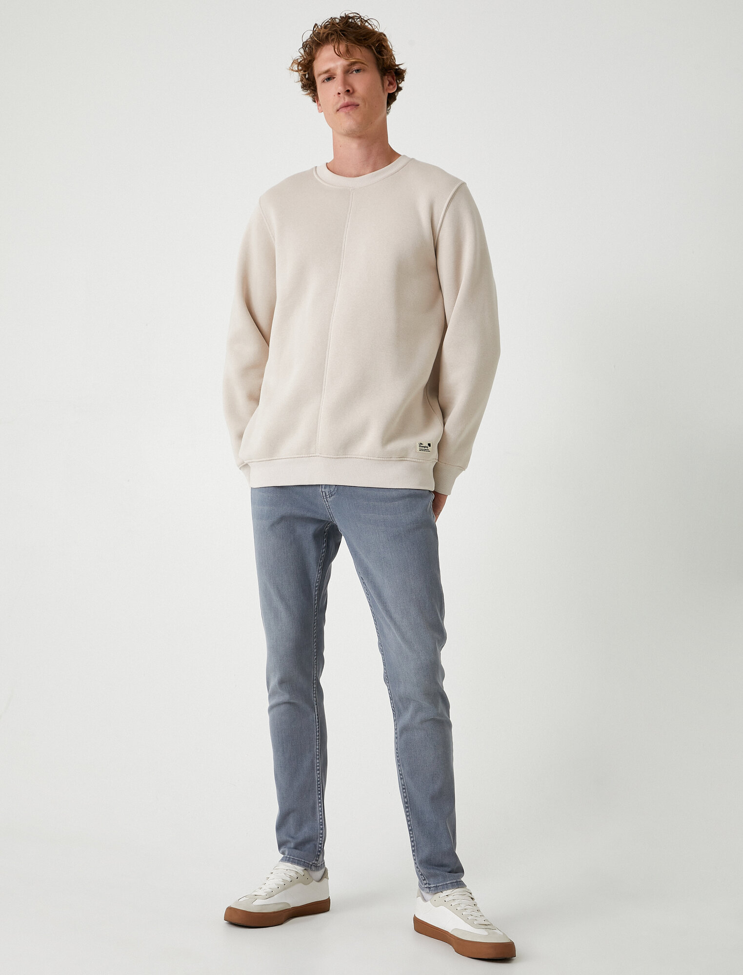 Джинсы KOTON размер W29 L30 (рост 176 см) серый