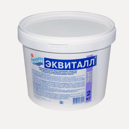 Изображение товара Химия для бассейна Маркопул Кэмиклс Эквиталл 2кг ведро (таблетки) М544