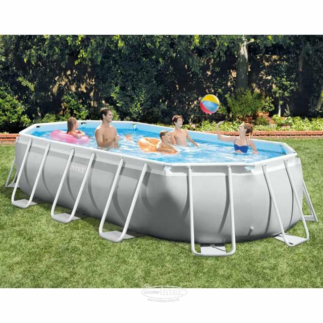 Бассейн каркасный Intex Prism Frame Oval с фильтр-насосом 503*274*122см 26796
