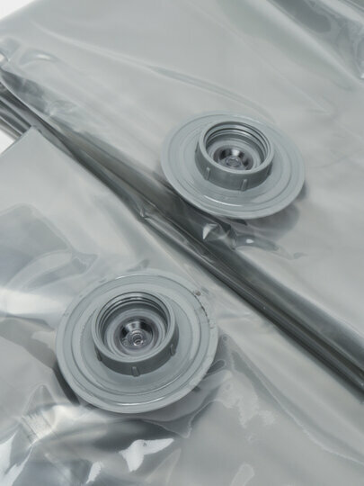 Вакуумный пакет - мешок для хранения одежды, белья, одеял Lamart LT 8024, 100 x 70 см, прозрачные, 2 шт — фото 1