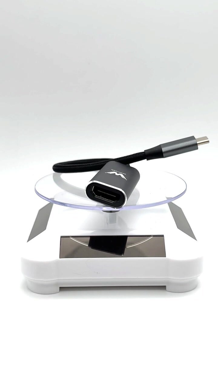 Кабель HDMI - Type-C 4K 60Hz 25 см плетёный — фото 1