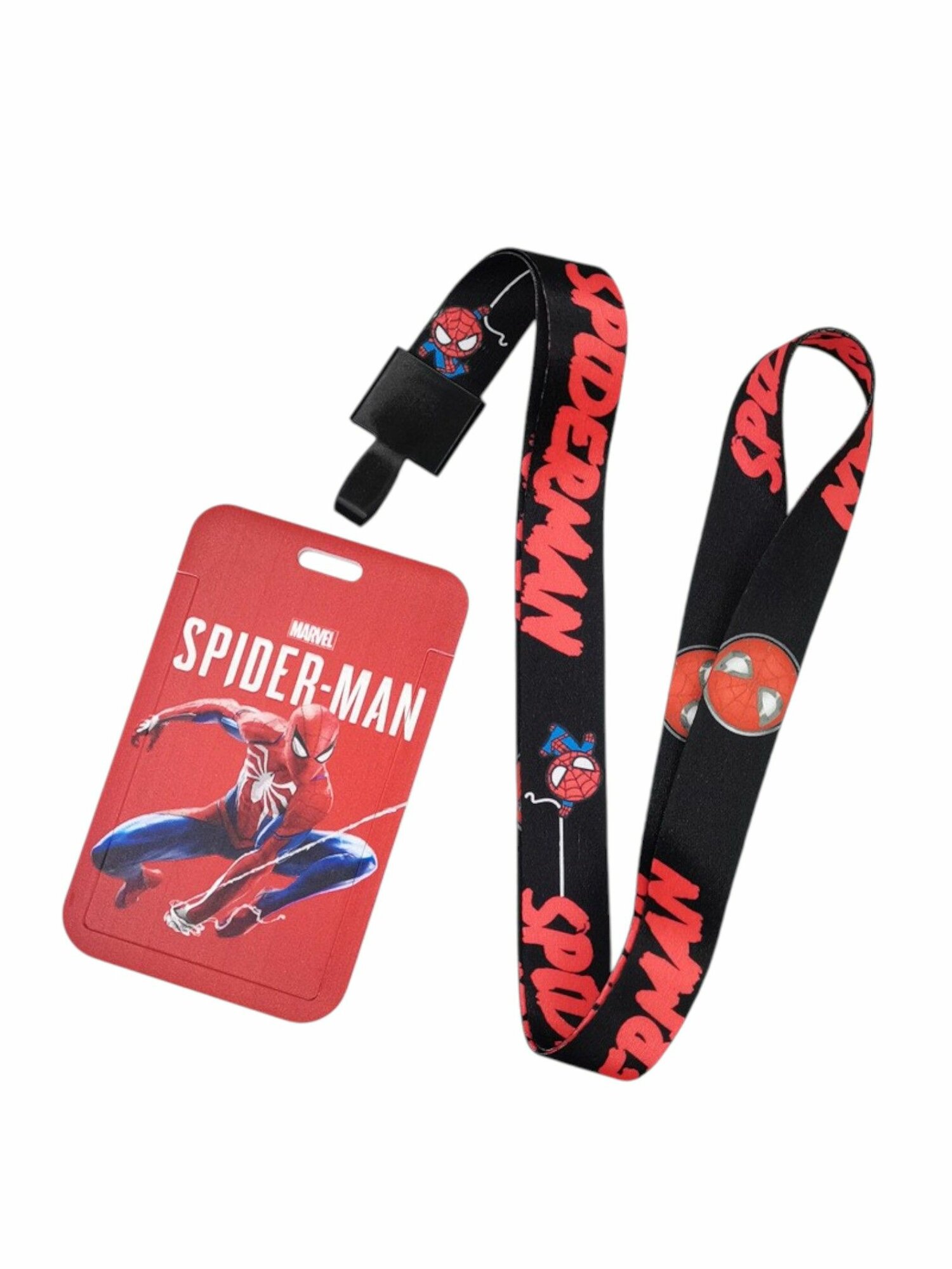 Чехол для пропуска на шею, Бейджик для пропуска Человек-Паук Spider Man - Марвел