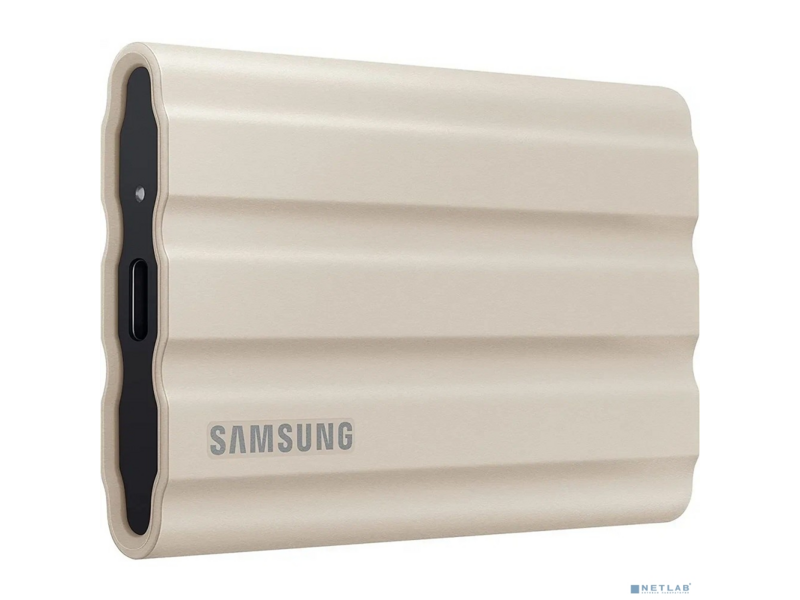 Внешние HDD и SSD внешние HDD и SSD/ External SSD T7 Shield, 1TB, Type C-to-C/A, USB 3.2 Gen2, R/W 1050/1000MB/s, IP65, 88x59x13mm, 98g, Beige (12 мес.)
