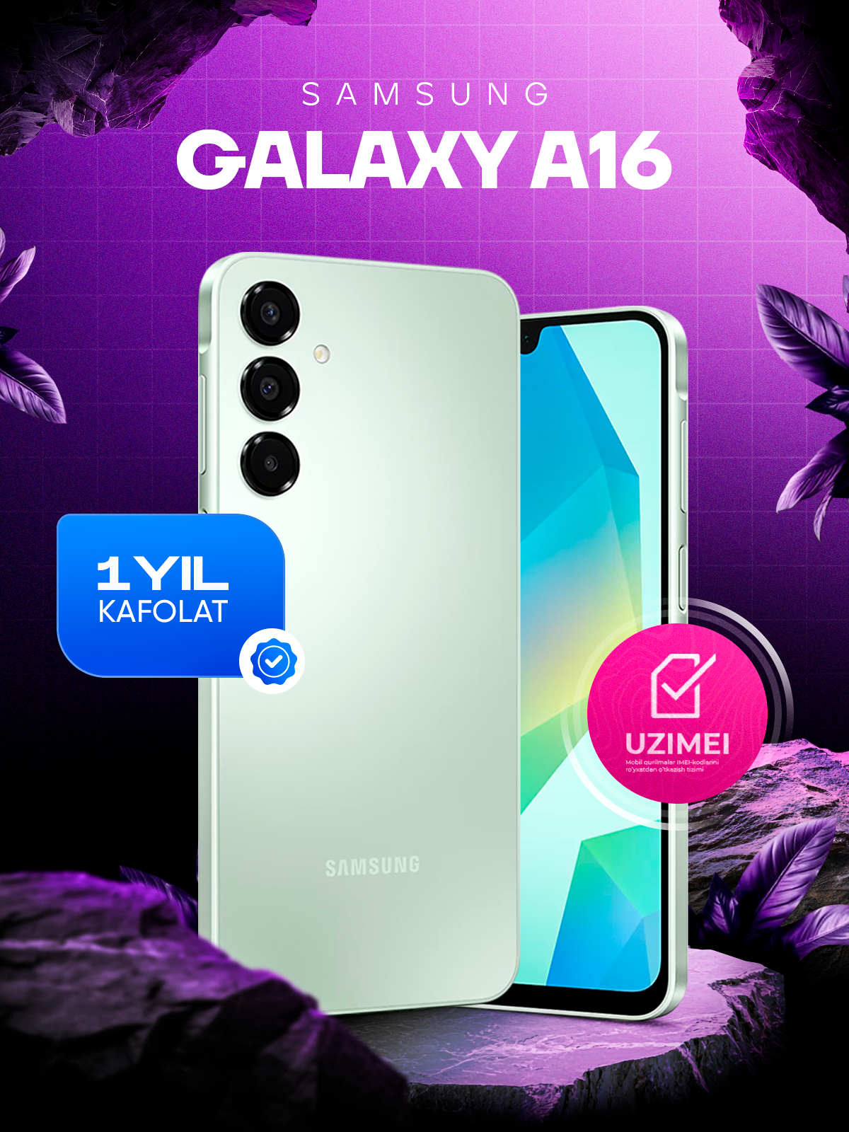 Смартфон Samsung Galaxy A16 8GB 256GB, Super AMOLED, 90Hz 6,7", 50 MP