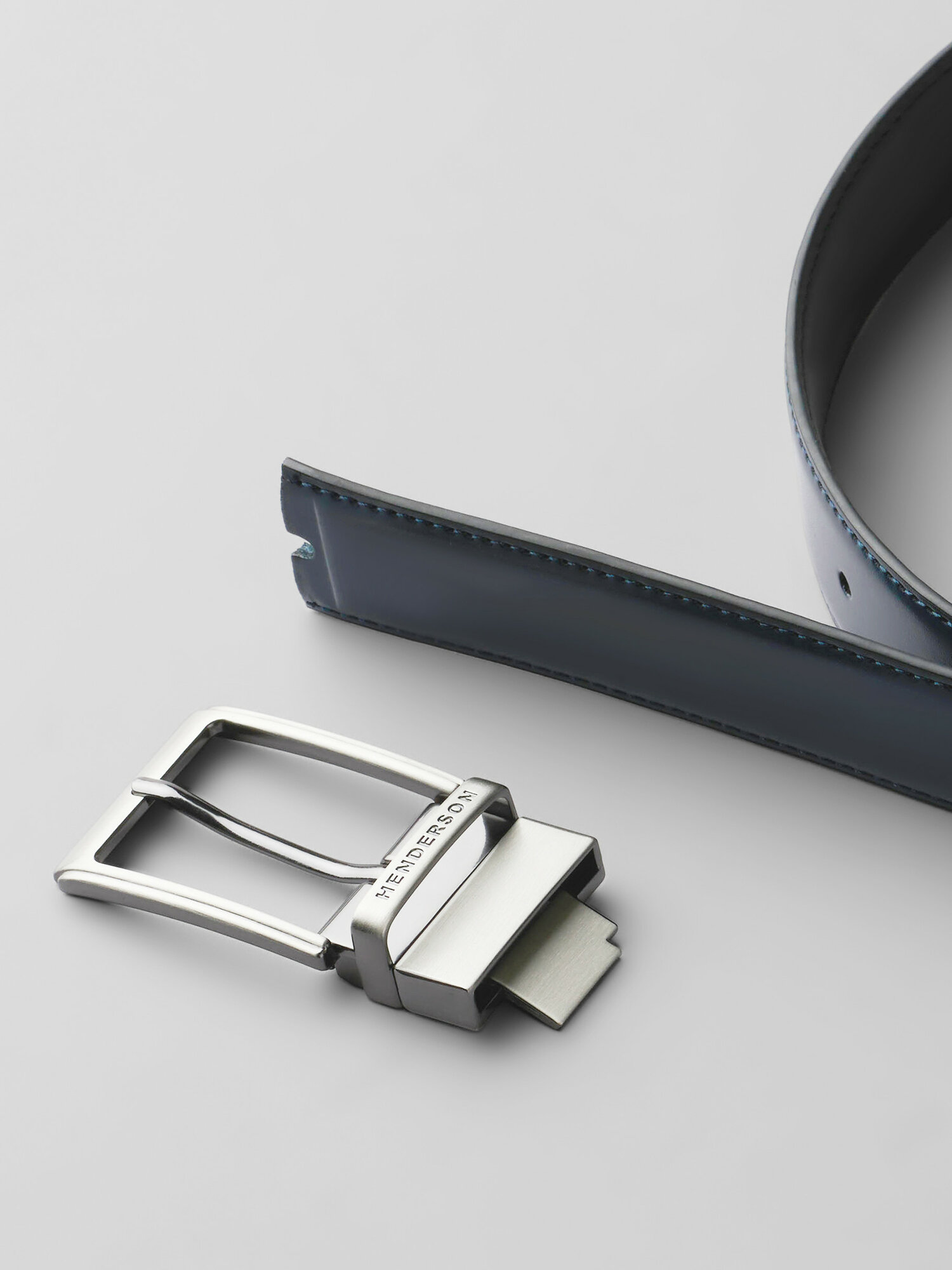 Ремень HENDERSON для мужчин, размер 125, синий — фото 1