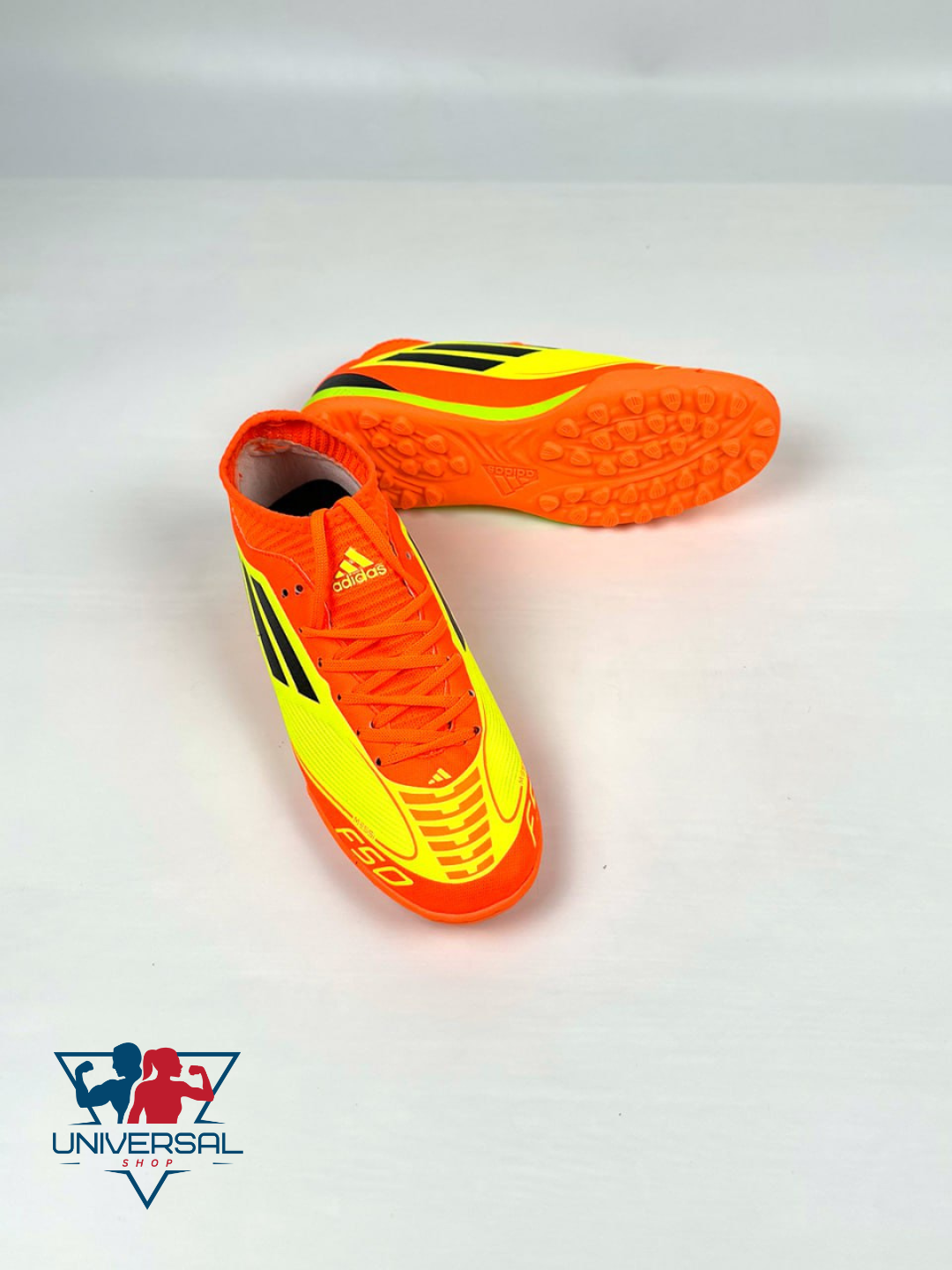 Бутсы adidas, размер 41, оранжевый — фото 1