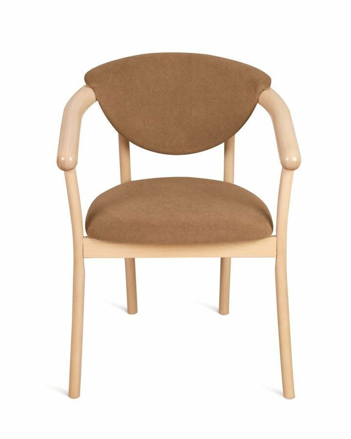 Кресло венское "Виенна" (беленый дуб/коричневый М08)