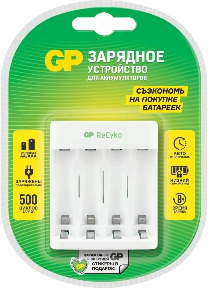 Зарядное устройство для аккумуляторов GP E411 (GP Е411CS-2CR1)