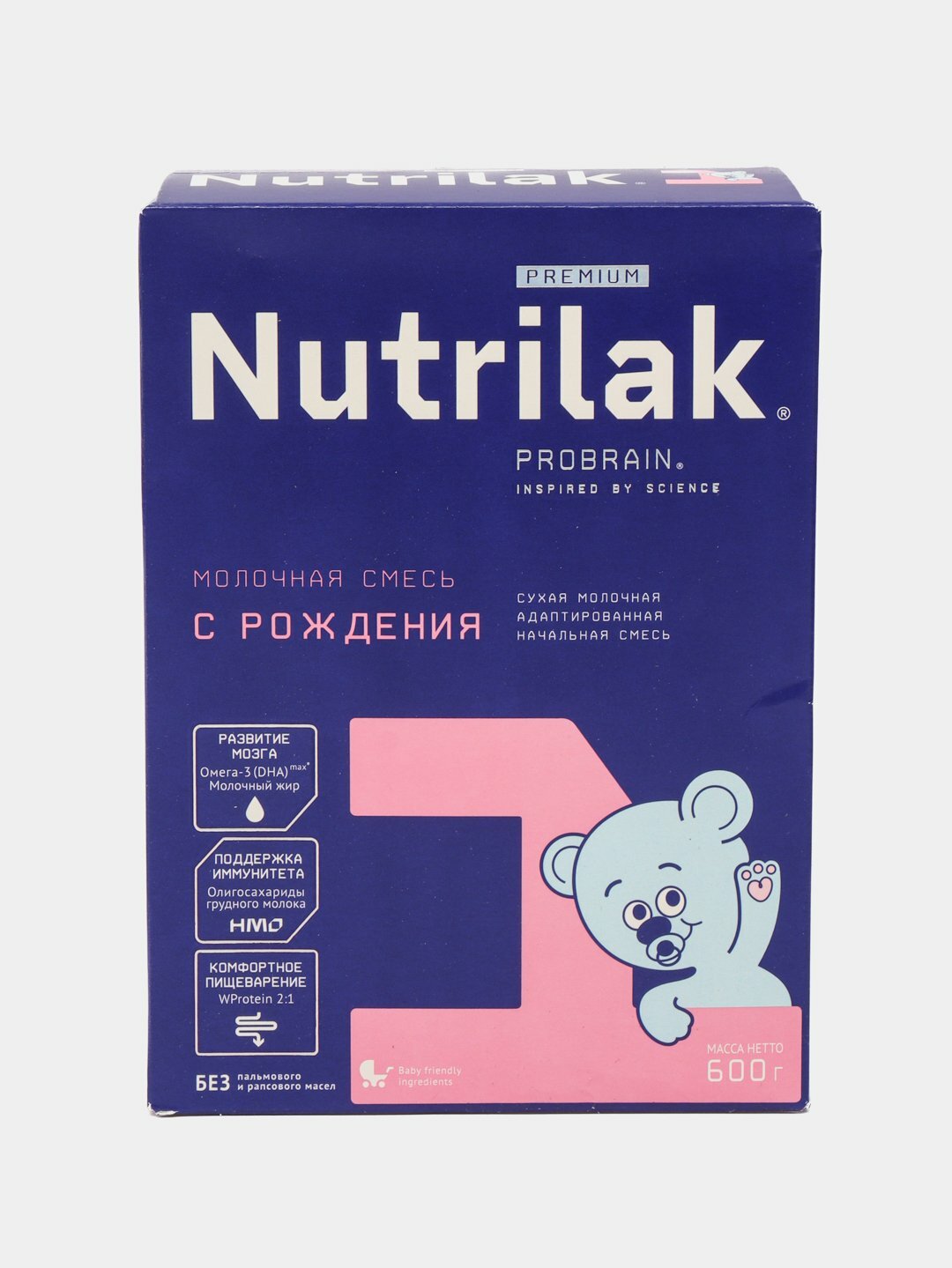 Сухая молочная смесь Nutrilak Premium 1, адаптированная и начальная, 600 г