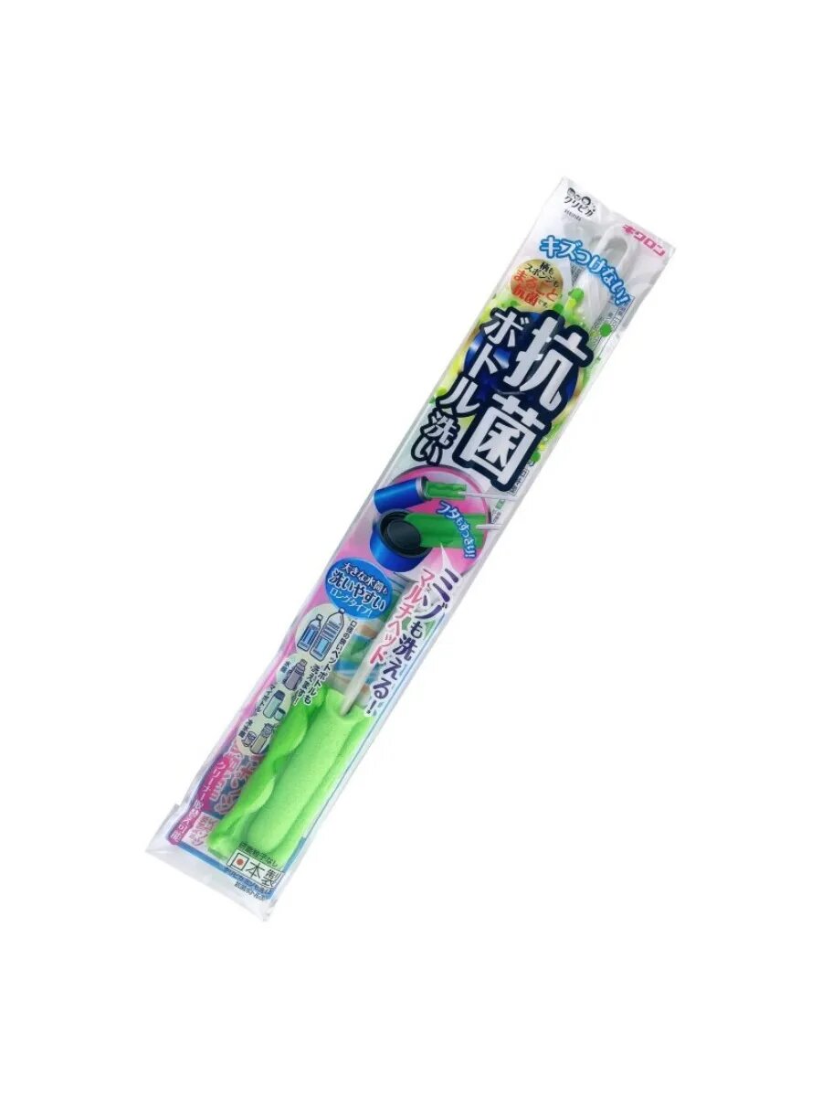 Губка для мытья бутылок с антибактериальным покрытием 37см