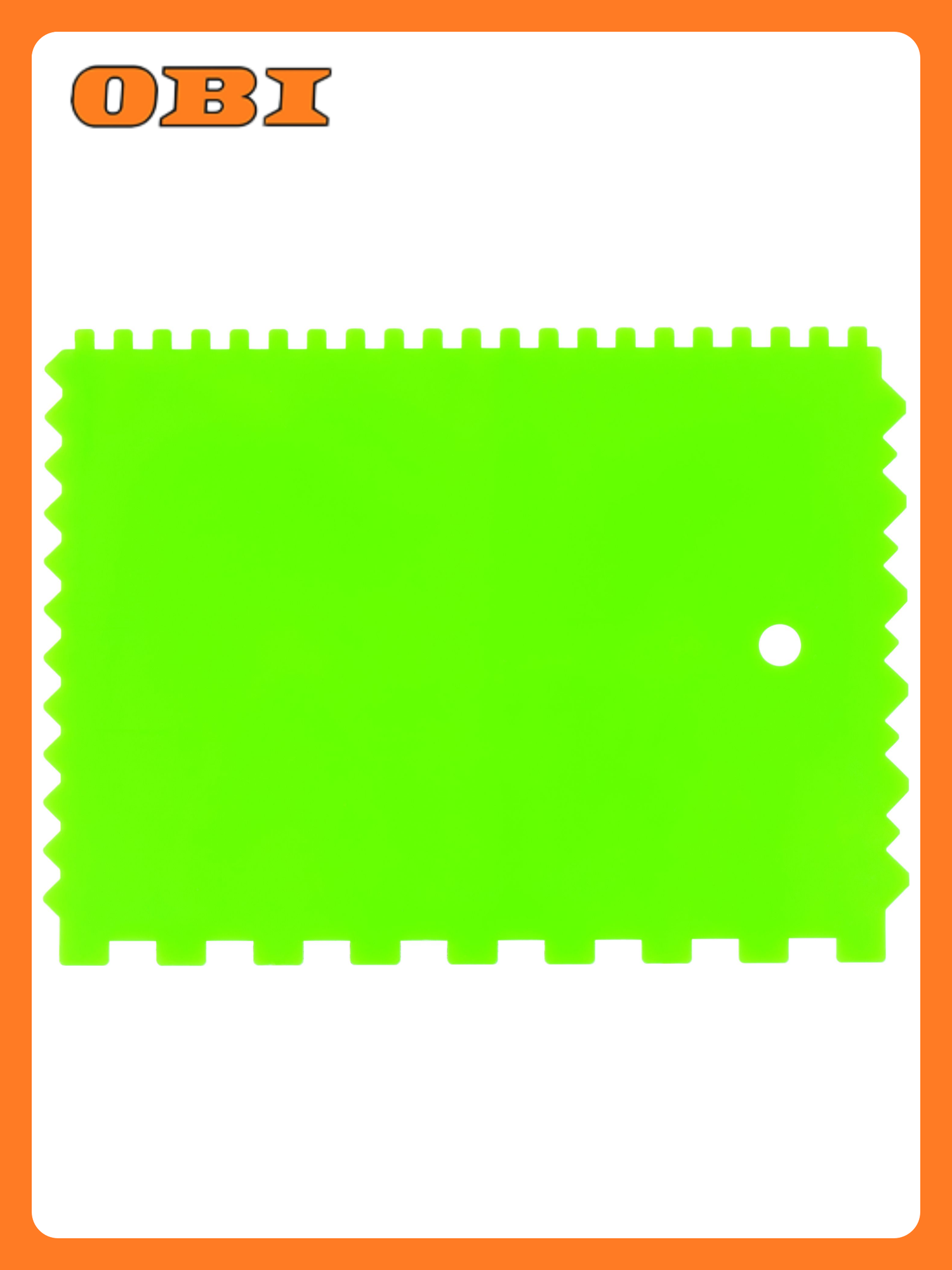 Шпатель для клея Сибртех пластмассовый 130х170 мм зубчатый