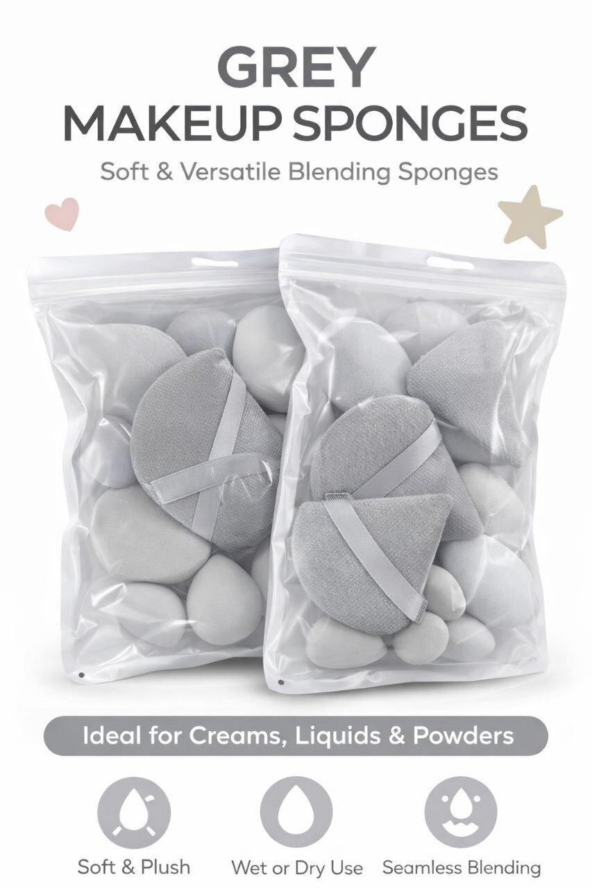 Этот набор спонжей станет отличным выбором как для повседневного, так и для профессионального макияжа.
