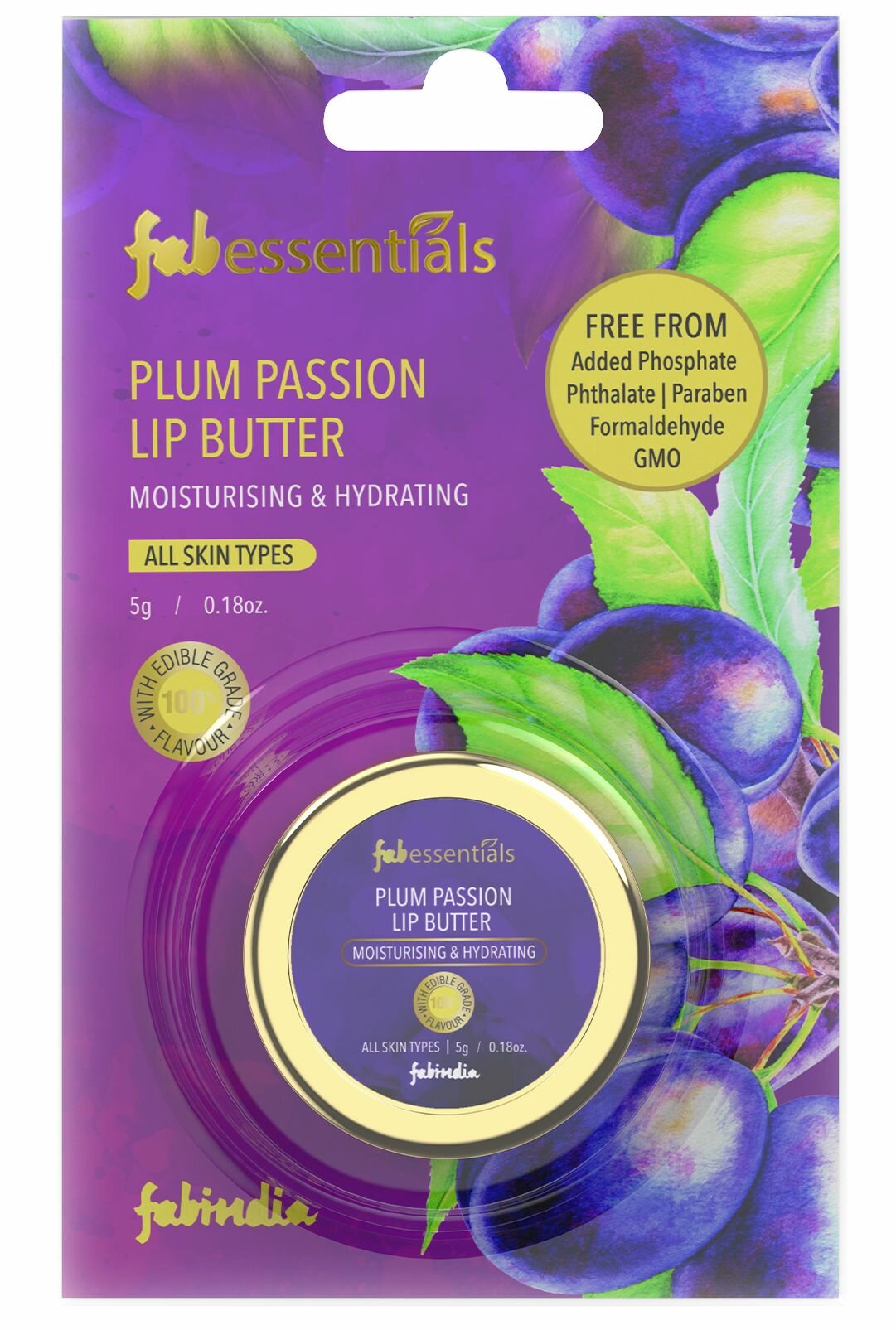 Масло для губ пылкая слива Fabessentials Lip Batter 5 мл — фото 1