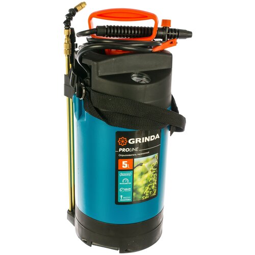 Опрыскиватель GRINDA PT-5 Clever Spray 5 л синий/черный 5 л опрыскиватель grinda pt 5 clever spray 5 л синий черный 5 л