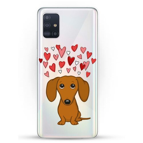 фото Силиконовый чехол любимая такса на samsung galaxy a51 andy & paul