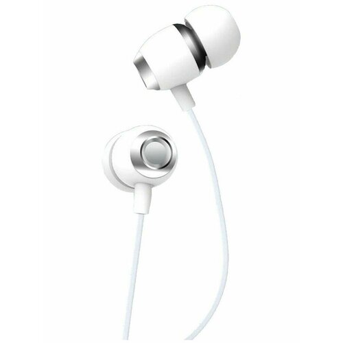 Вакуумные наушники с микрофоном KIN K-808 Hands-free Type-C стерео гарнитура с пультом проводная внутриканальная белый 43200₽