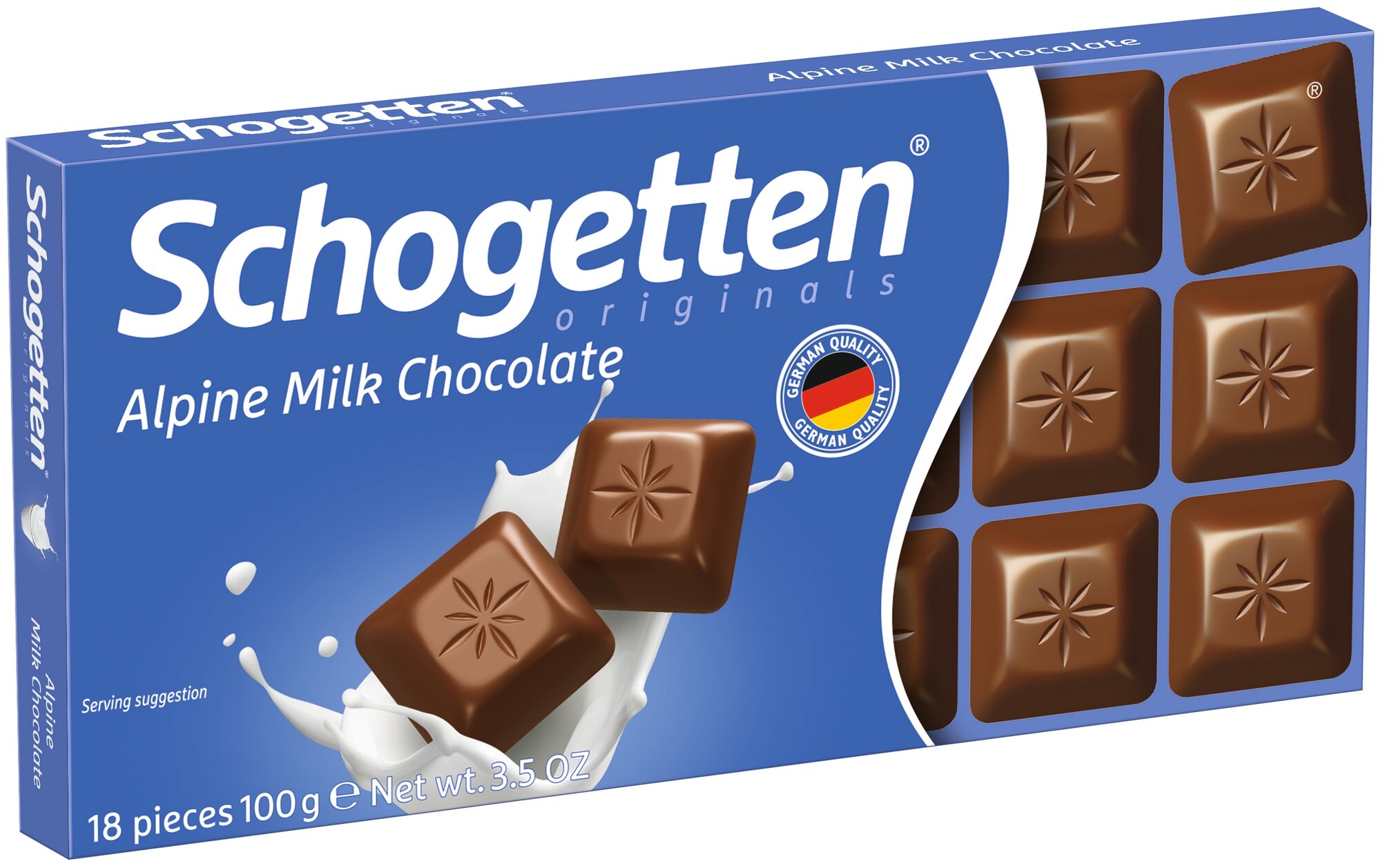Молочный шоколад Schogetten Alpine Milk 100 гр - фотография № 1