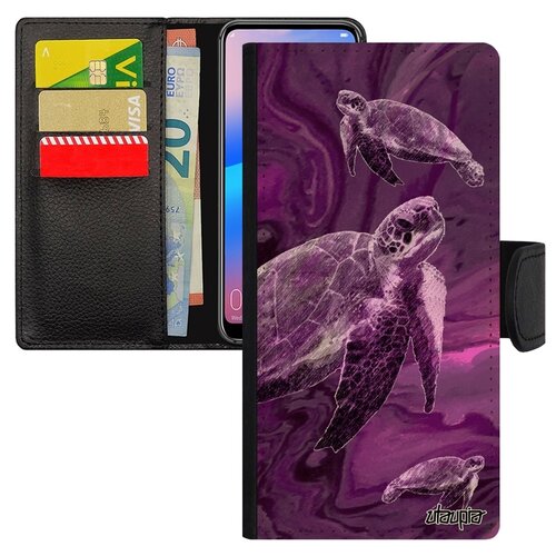 фото Чехол книжка на телефон samsung galaxy a10, "черепаха" наземная слоновая utaupia