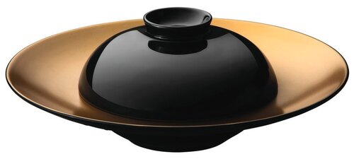 BergHOFF Набор тарелка сервировочная с миской Gem черный/золотой 29 см 2