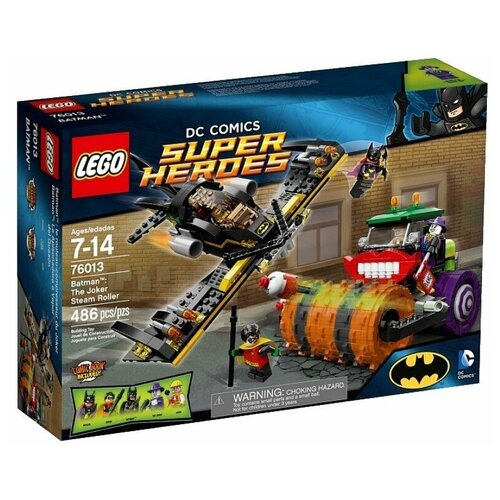 Конструктор LEGO DC Super Heroes 76013 Бэтмен: паровой каток Джокера, 486 дет. конструктор lego dc super heroes 853744 бэтмен кошмары тёмного рыцаря 46 дет