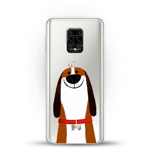 фото Силиконовый чехол хороший бигль на xiaomi redmi note 9s andy & paul