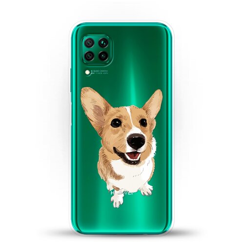 фото Силиконовый чехол хороший корги на huawei p40 lite andy & paul