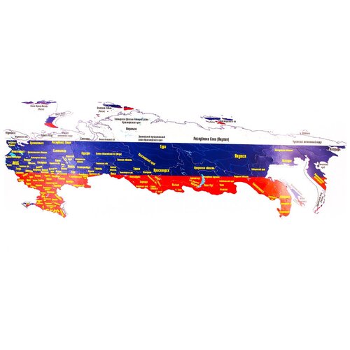 Пазл Гео-Магнит Россия в коробке (1018), 81 дет.