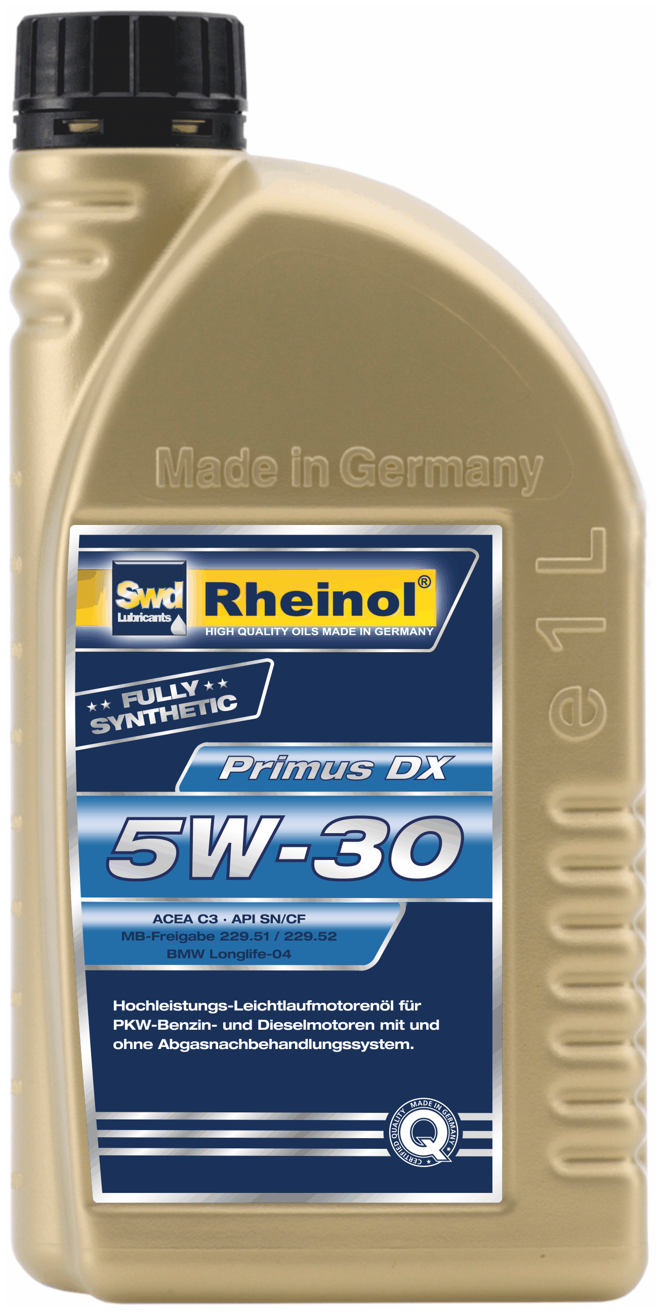 Масло SWD RHEINOL PRIMUS DX 5W-30 SN/CF/A3/B4/C3 1Л 31228170