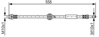 Тормозной шланг передний правый 515 мм Bosch 1 987 481 182 для Toyota RAV4, Volkswagen Multivan, Volkswagen Transporter