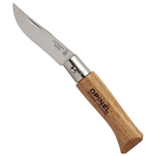 Нож Opinel №3, нержавеющая сталь, рукоять из бука, 001071