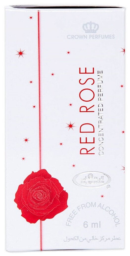 Духи масляные арабские женские Red Rose Al Rehab 6 мл.