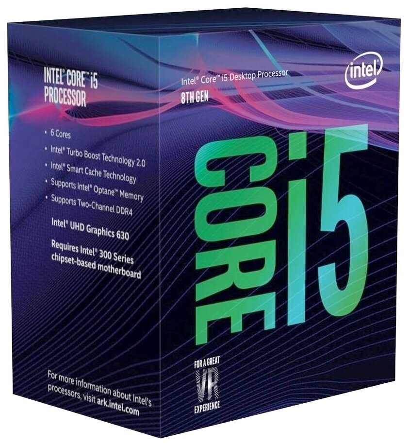 Процессор Intel Core i5-8500 LGA1151 v2, 6 x 3000 МГц, BOX