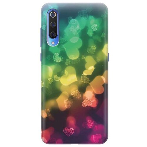 Чехол - накладка ArtColor для Xiaomi Mi 9 с принтом Сердечки чехол накладка artcolor для xiaomi mi 9 с принтом фиолетовый мрамор