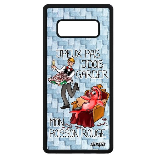 фото Чехол на телефон samsung galaxy note 8, "не могу - у меня красная рыбка!" шутка юмор utaupia