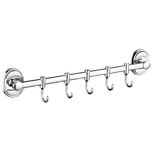 фото Haiba крючки для ванной и кухни (для полотенец) настенные металлические, хром, hb1915-5