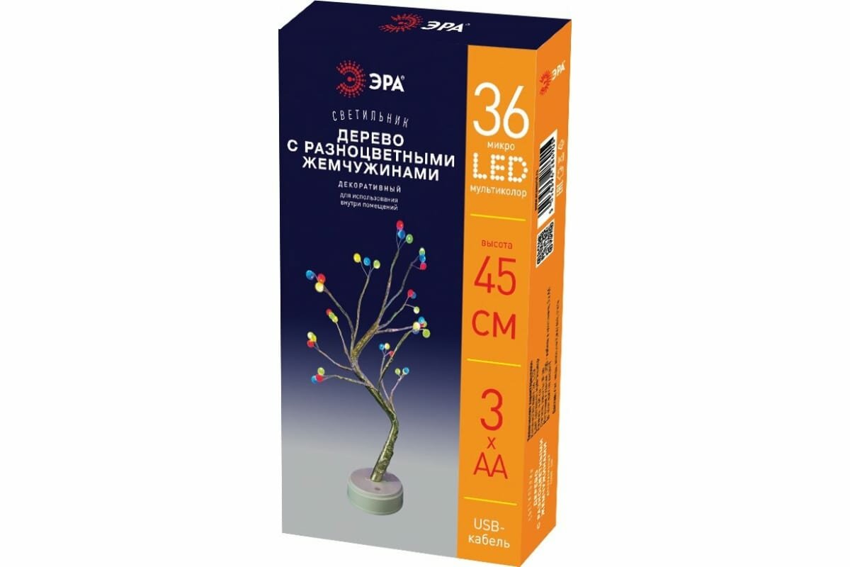 дерево световое Самоцветы 45см 36LED мульти ЭРА - фото №13