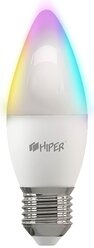 Лампа светодиодная HIPER IoT A2 RGB, E27, C37, 6Вт, 6500 К