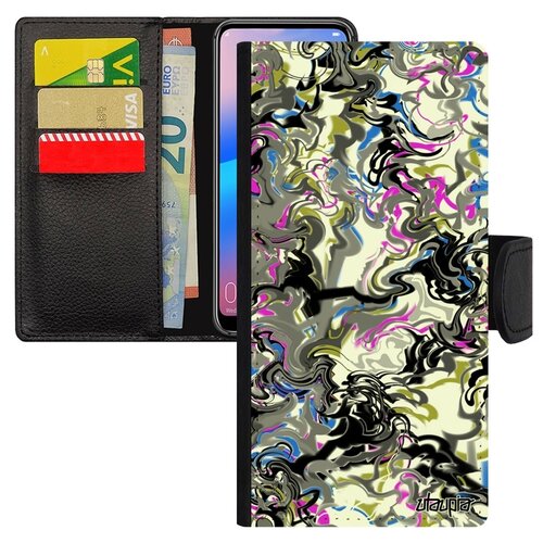 фото Чехол книжка для телефона samsung galaxy a50, "мраморный фон" узор текстура utaupia