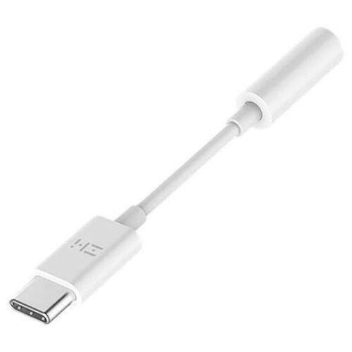 Переходник/адаптер ZMI USB type-C - mini jack 3.5mm (AL71A), 0.15 м, белый адаптер zmi usb c jack 3 5mm al71a техпак белый