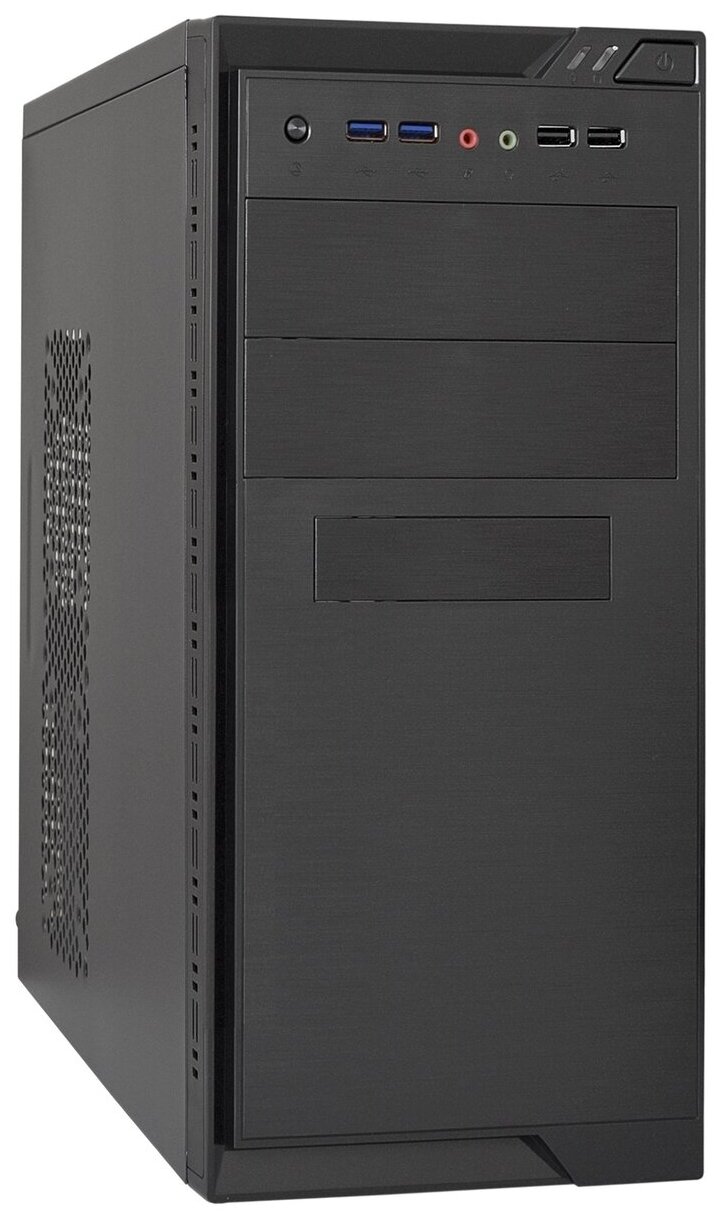 Корпус Minitower ExeGate MA-372UX-UN600 (mATX, БП UN600 с вент. 12см, 2*USB+2*USB3.0, аудио, черный)