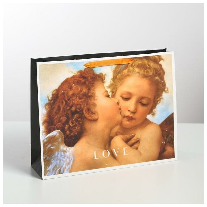 Пакет ламинированный горизонтальный Love, L 40 × 31 × 11,5 см