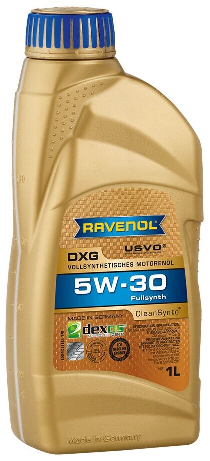 Синтетическое моторное масло RAVENOL DXG SAE 5W-30, 1 л