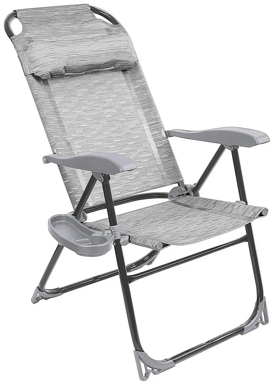 Складное садовое кресло шезлонг для дома и дачи, для рыбалки и комфортного отдыха на природе KSI1/3