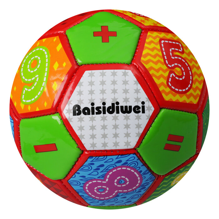 Мяч футбольный, детский размер 2, 175 г, 32 панели, PVC, машинная сшивка, цвета