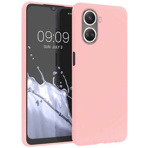 Накладка силиконовая Silicone Cover для Huawei Nova 10 SE розовая