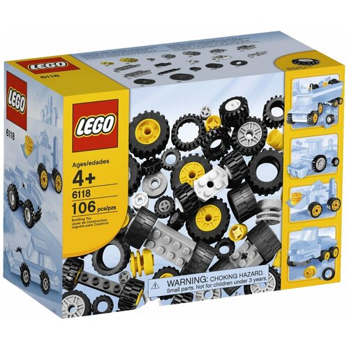 Конструктор LEGO Bricks and More 6118 Шины и колеса, 106 дет.