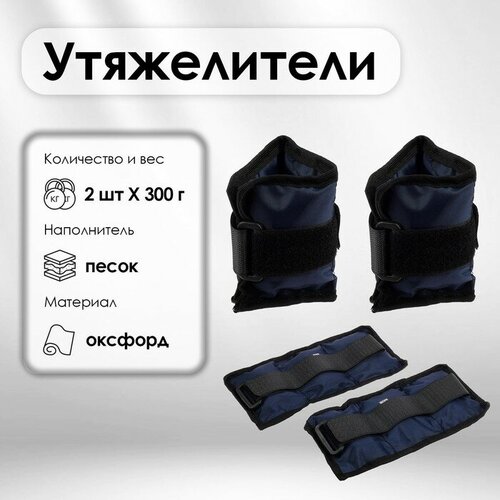 Утяжелитель для фитнеса, 2 × 0,3 кг, цвета микс